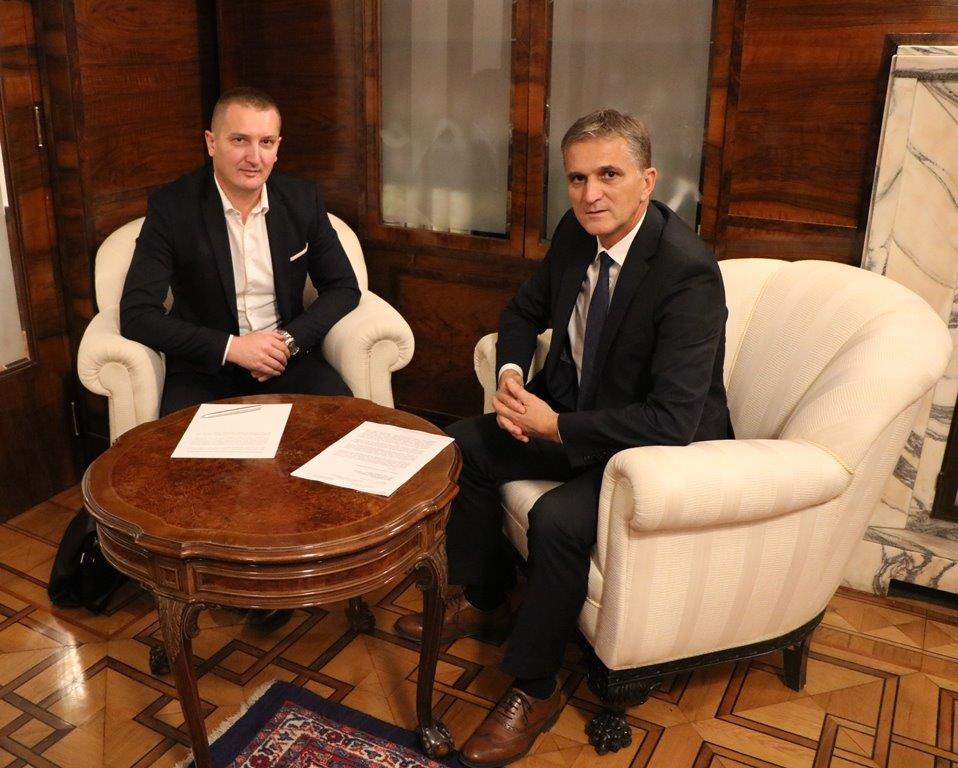 Ministar pravde BiH Josip Grubeša i ministar državne imovine RH Goran Marić