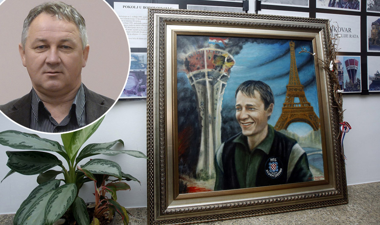 Slika Francuza Jean-Michela Nicoliera; u krugu: Stevo Culej