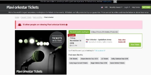 Online prodaja ulaznica za lanjski koncert Plavog orkestra putem Viagoga