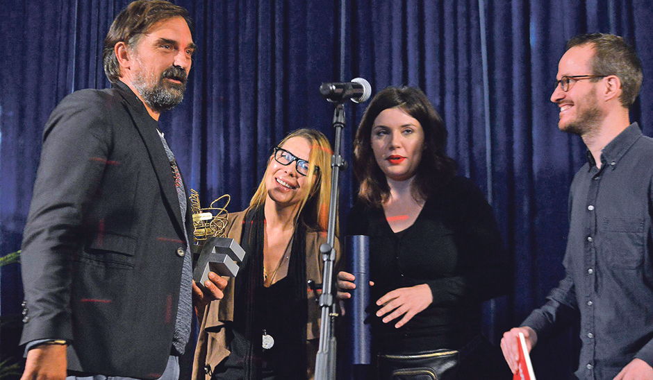 Leon Lučev, koji je u 'Teretu' odigrao glavnu ulogu, preuzima Zlatna kolica u ime redatelja Ognjena Glavonića