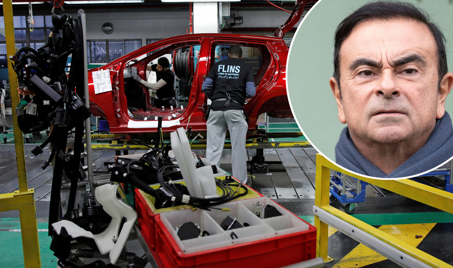 Tvornica Nissana u Francuskoj i Carlos Ghosn u krugu