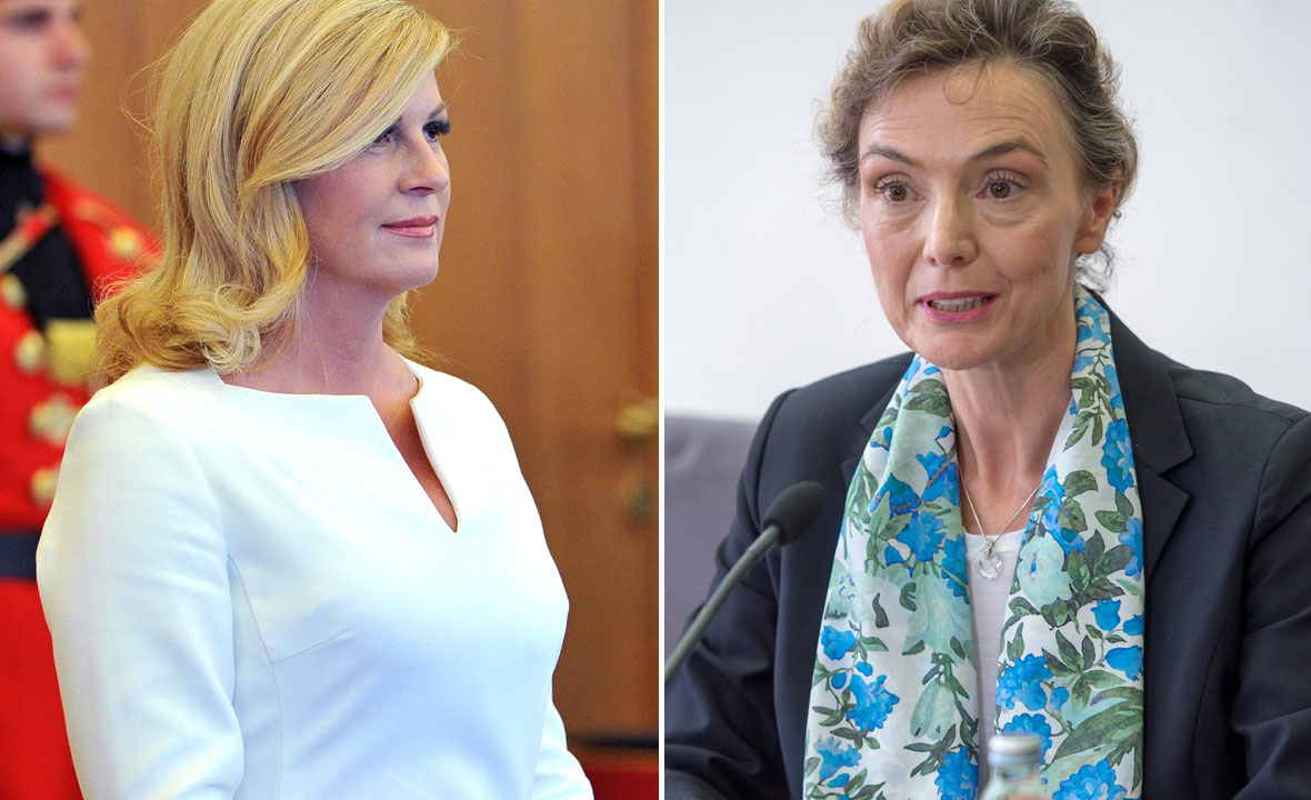Kolinda Grabar-KItarović (lijevo) i Marija Pejčinović Burić (desno)