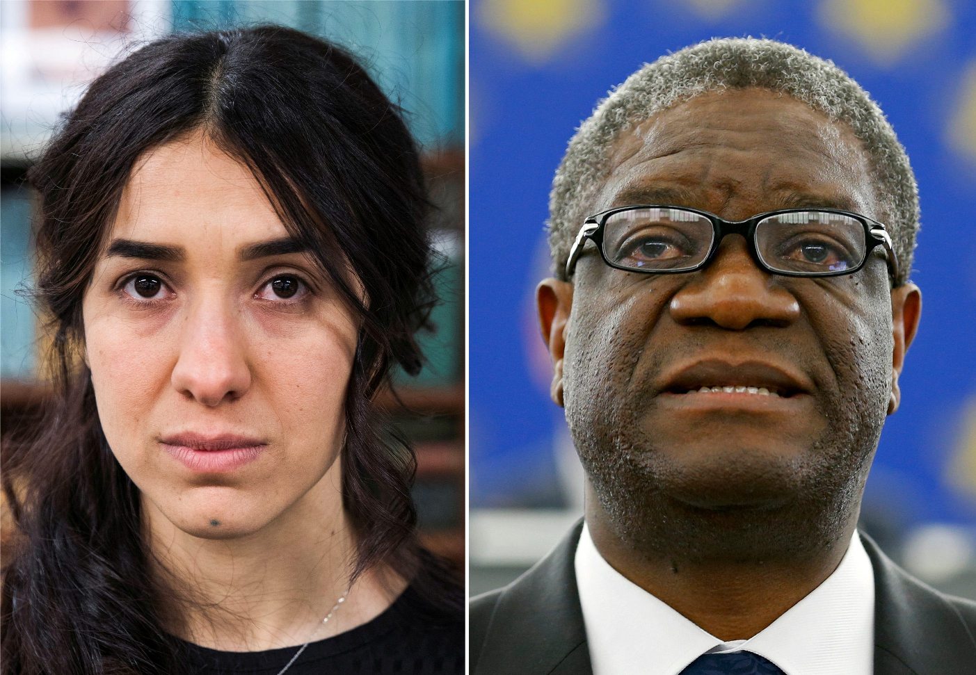 Nadia Murad (lijevo) i Denis Mukwege (desno)