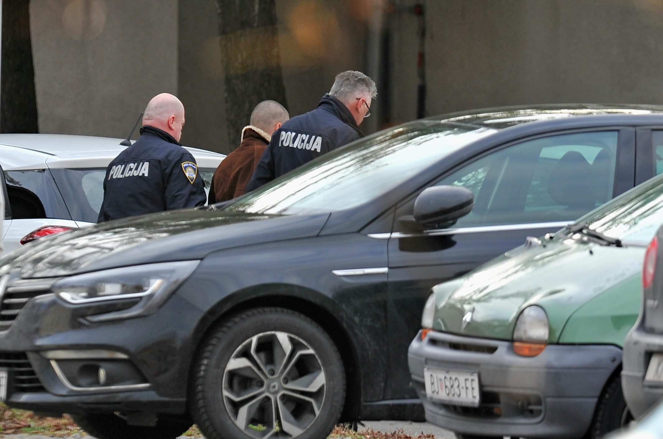 Osumnjičeni Damir Minković stiže na ispitivanje u Općnsko državno odvjetništvo