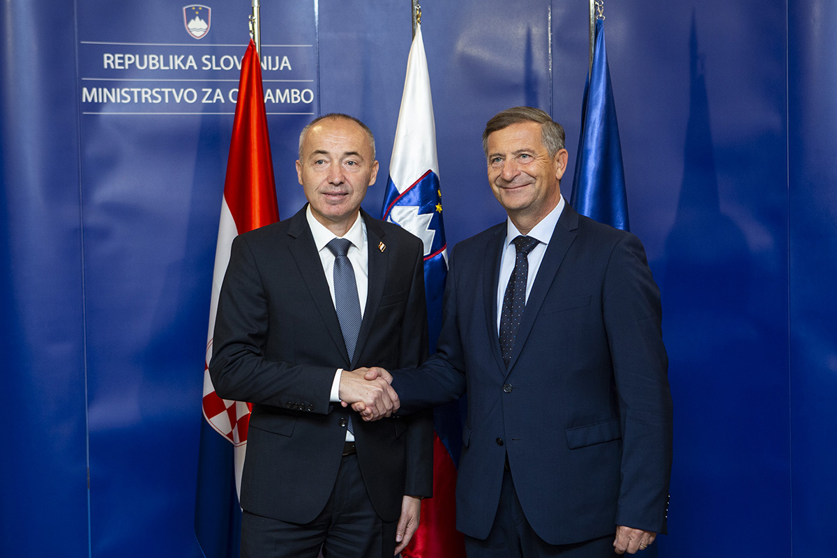 Ministar obrane Damir Krstičević i slovenski ministar obrane Karl Erjavec