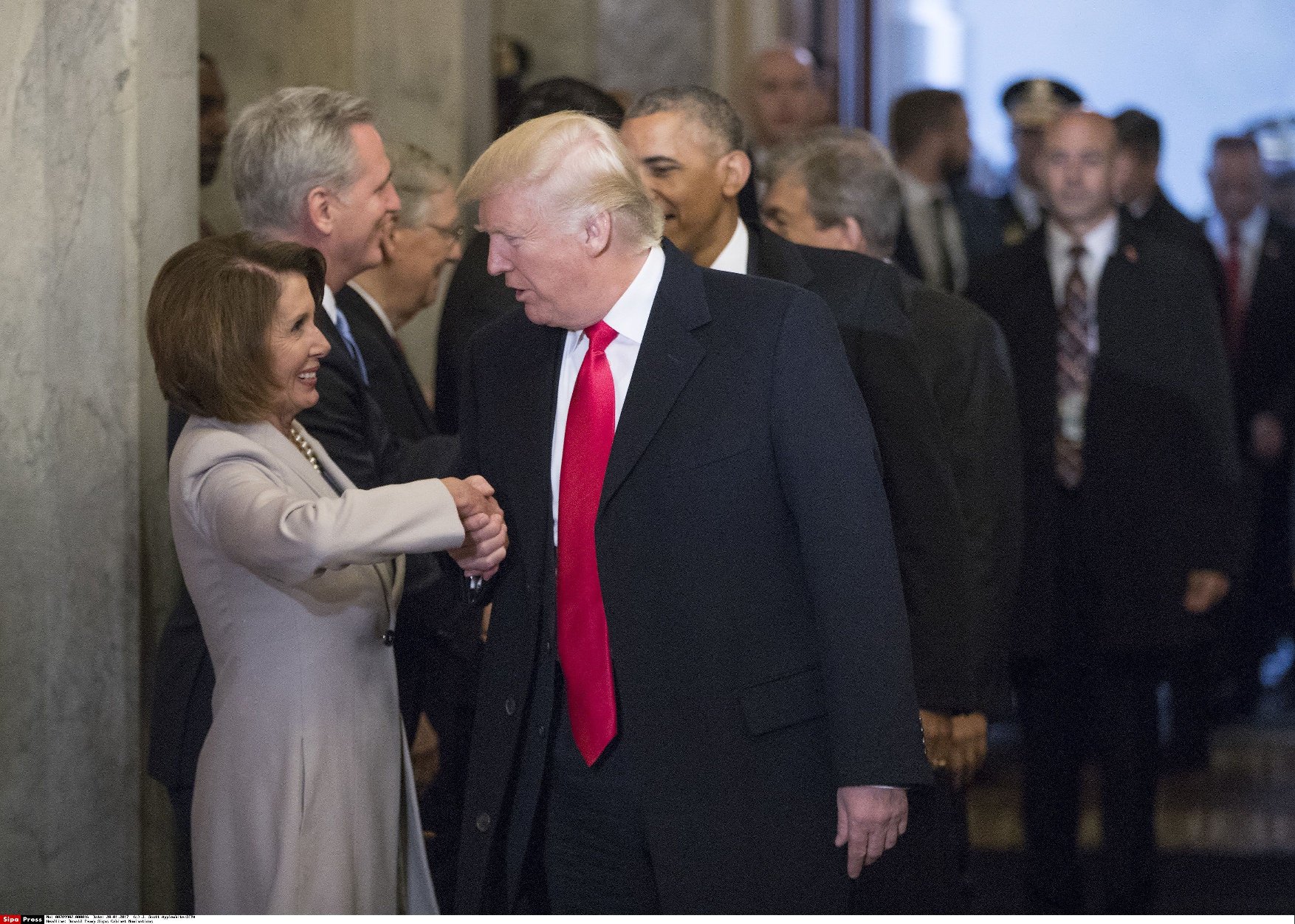 Nancy Pelosi s predsjednikom Donaldom Trumpom