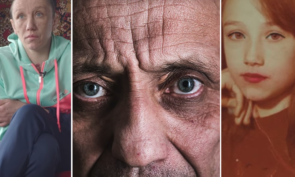 Jedna od rijetkih žrtava koja je uspjela preživjeti Popkov napad (L), Mihail Popkov (S), jedna od 78 njegovih žrtava (D) 