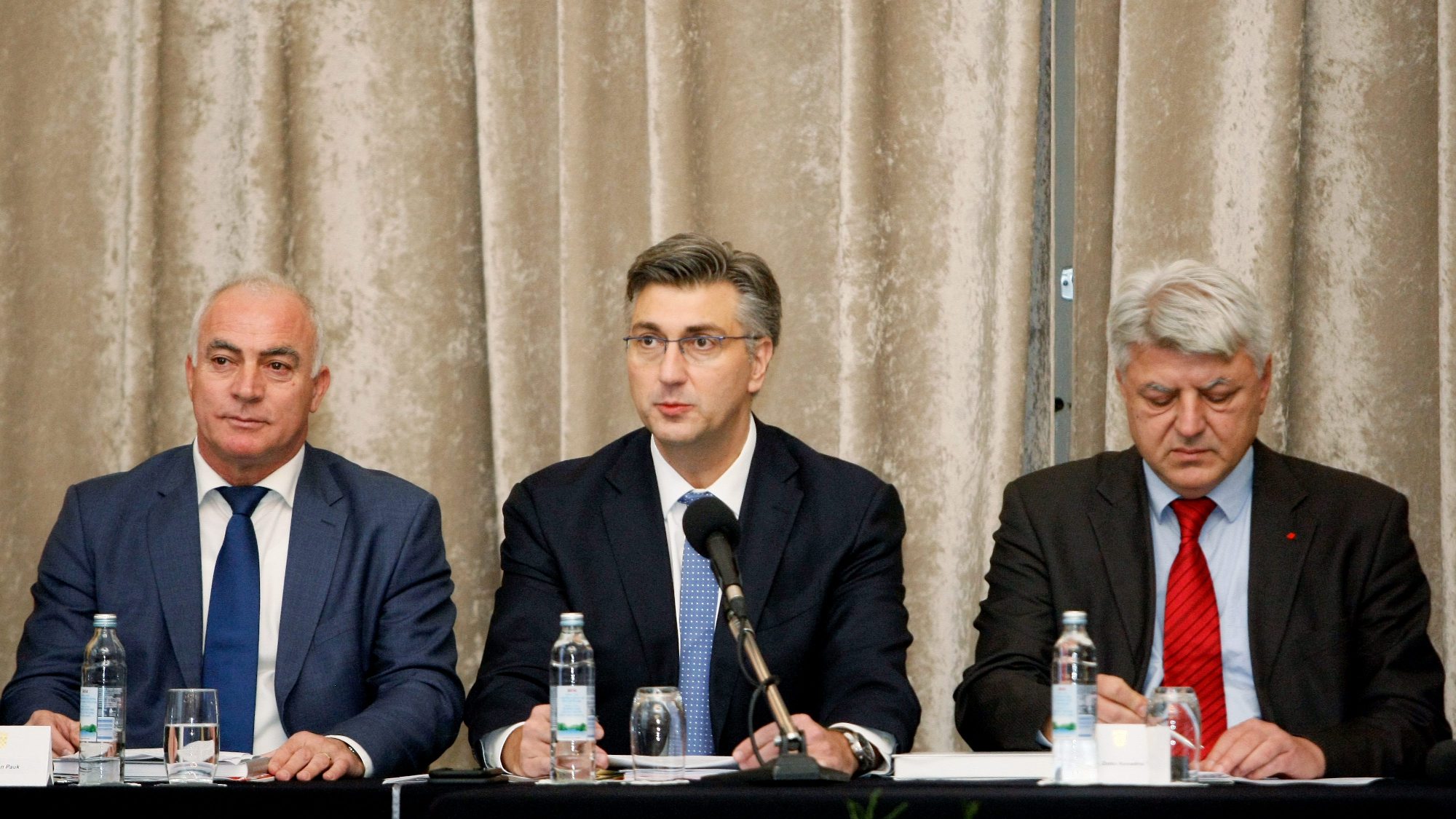 Goran Pauk, Andrej Plenković i Zlatko Komadina