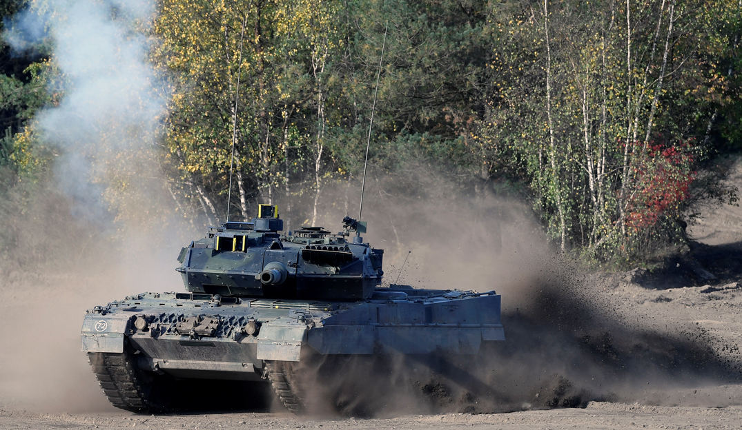 Ilustracija, tenk Leopard 2 Bundeswehra