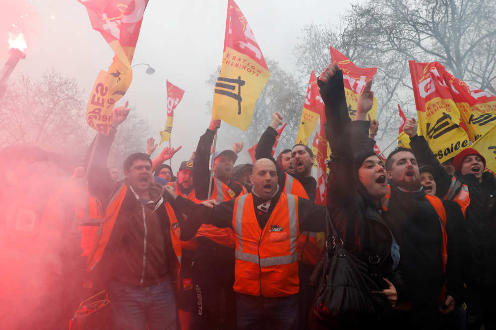 Prosvjed sindikata SNCF