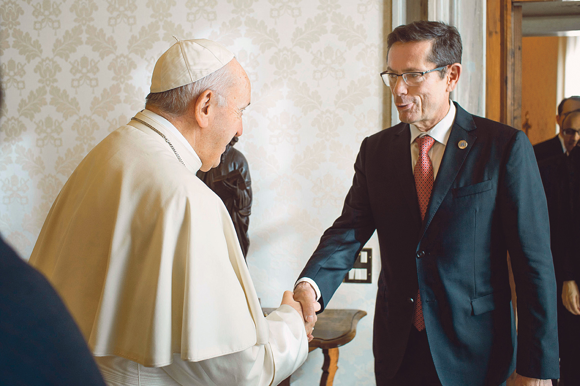 Ivan Šimonović s papom Franjom