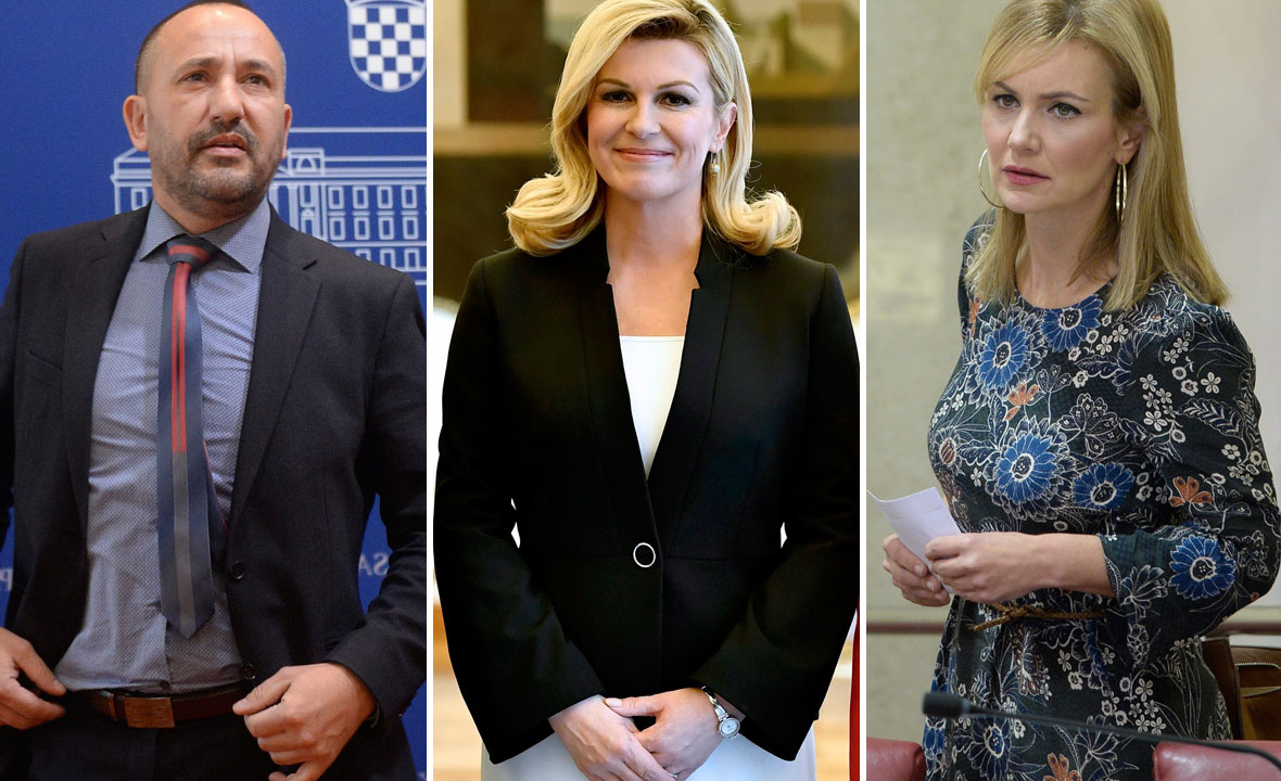 Hrvoje Zekanović, Kolinda Grabar Kitarović i Bruna Esih
