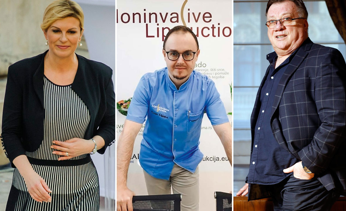 Kolinda Grabar Kitarović (lijevo), Kenan Mandra (u sredini) i Halid Bešlić (desno)