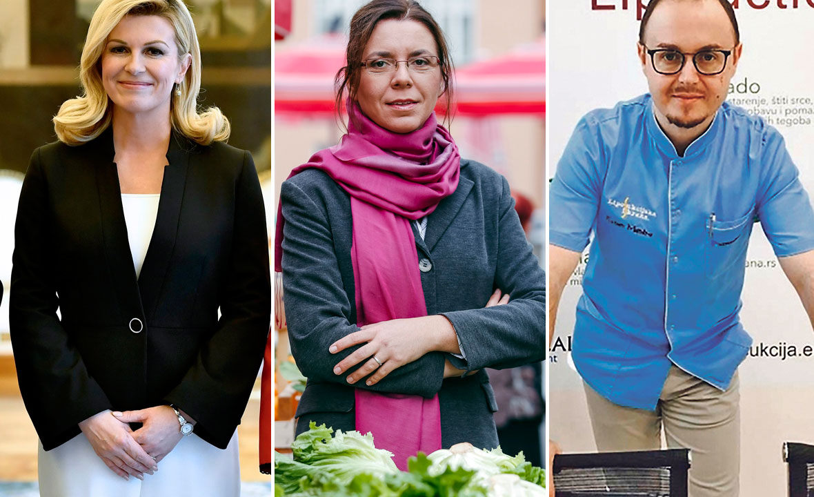 Kolinda Grabar Kitarović, Vesna Bosanac i Kenan Mandra