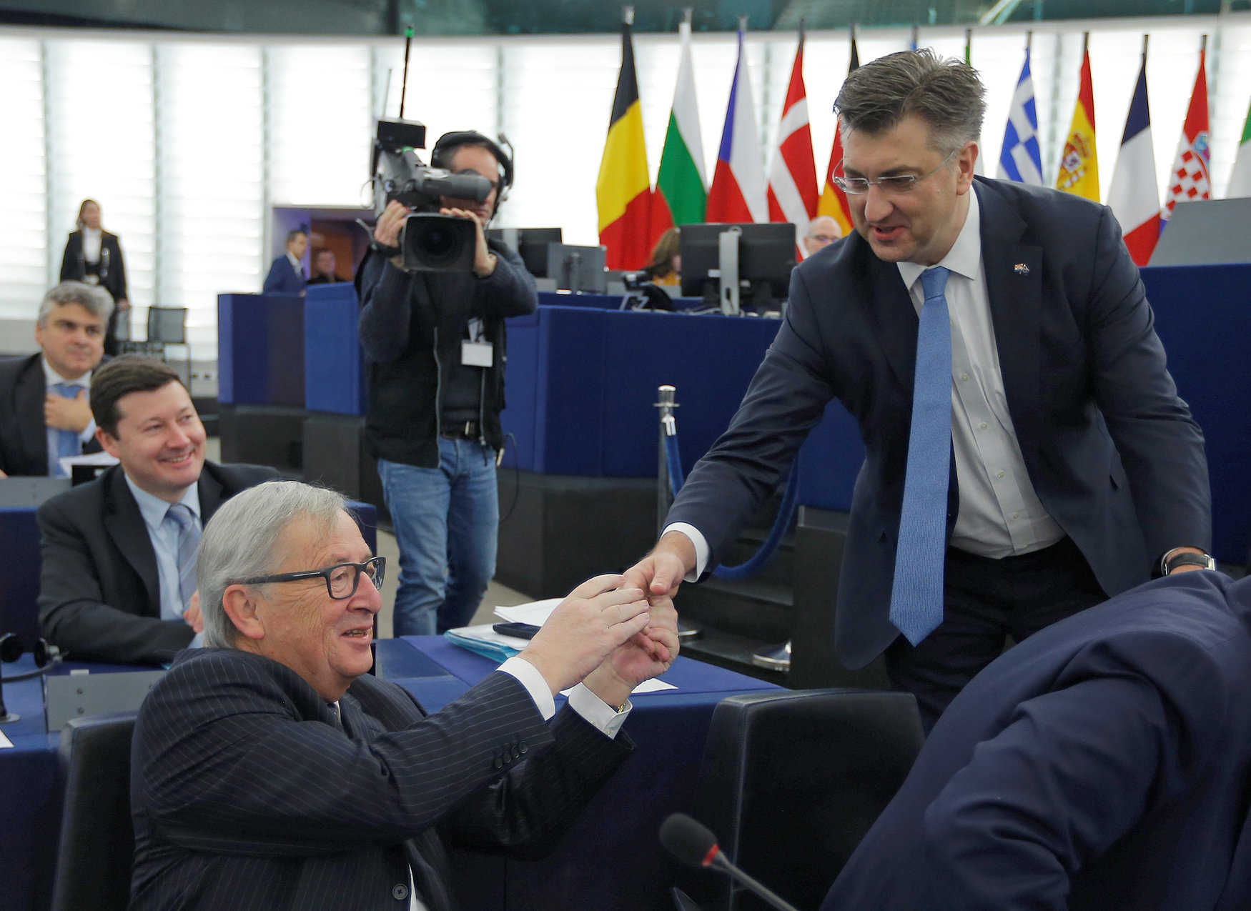 Andrej Plenković and Jean-Claude Juncker