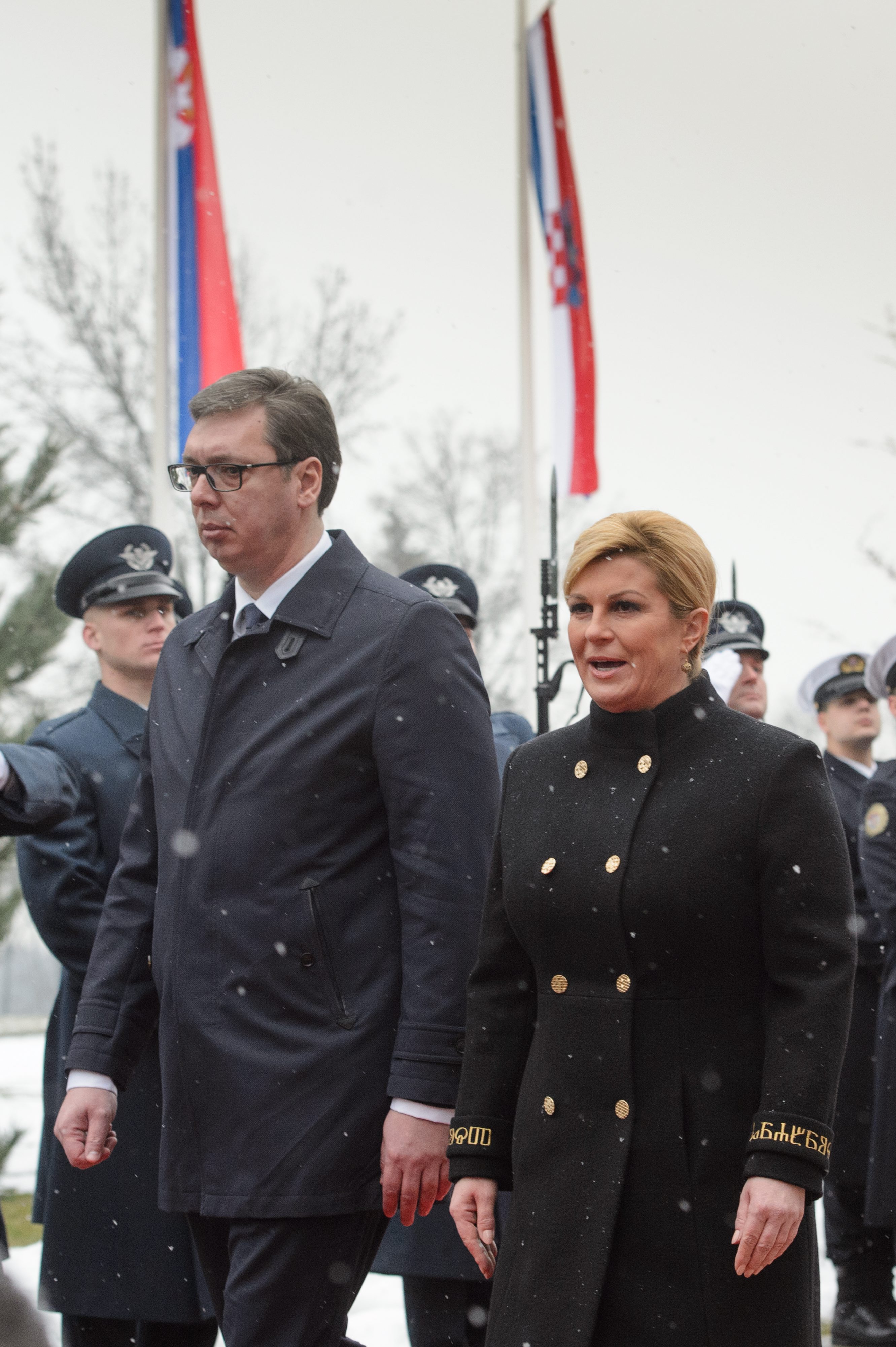 Ceremonija svečanog dočeka predsjednika Republike Srbije Aleksandra Vučića