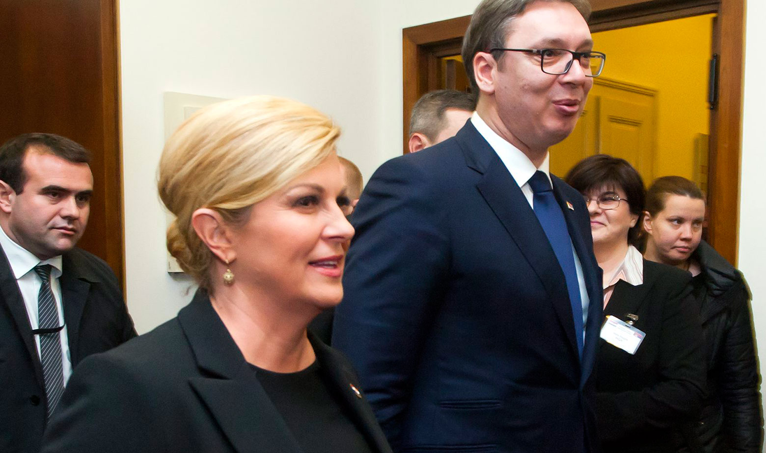 Predsjednica Kolinda Grabar-Kitarović i srpski predsjednik Aleksandar Vučić