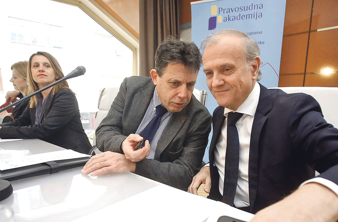 Šef Vrhovnog suda Đuro Sessa i ministar pravosuđa Dražen Bošnjaković