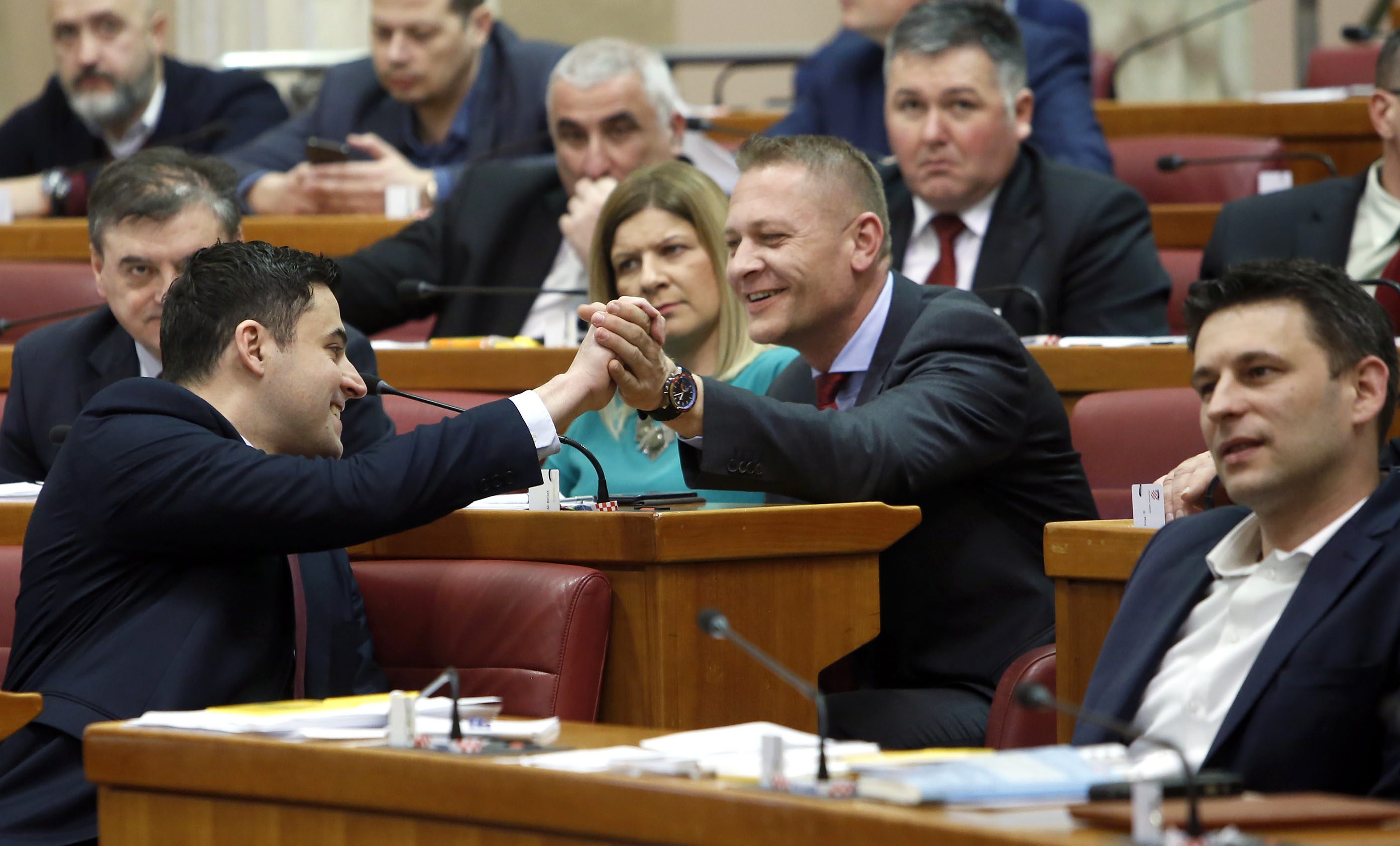 Davor Bernardić, Krešo Beljak i Božo Petrov