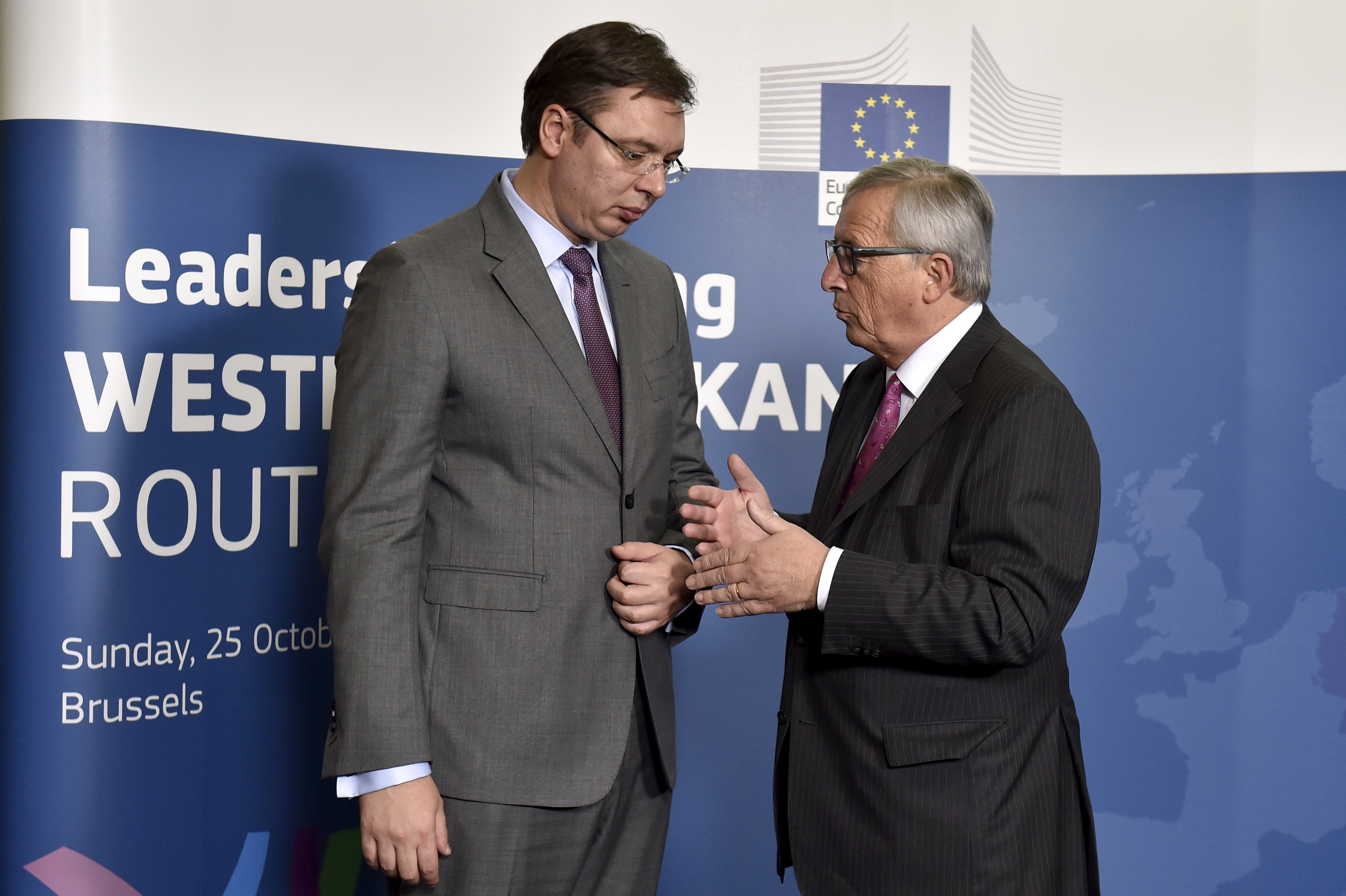 Aleksandar Vučić i Jean Claude Juncker (arhivska fotografija)