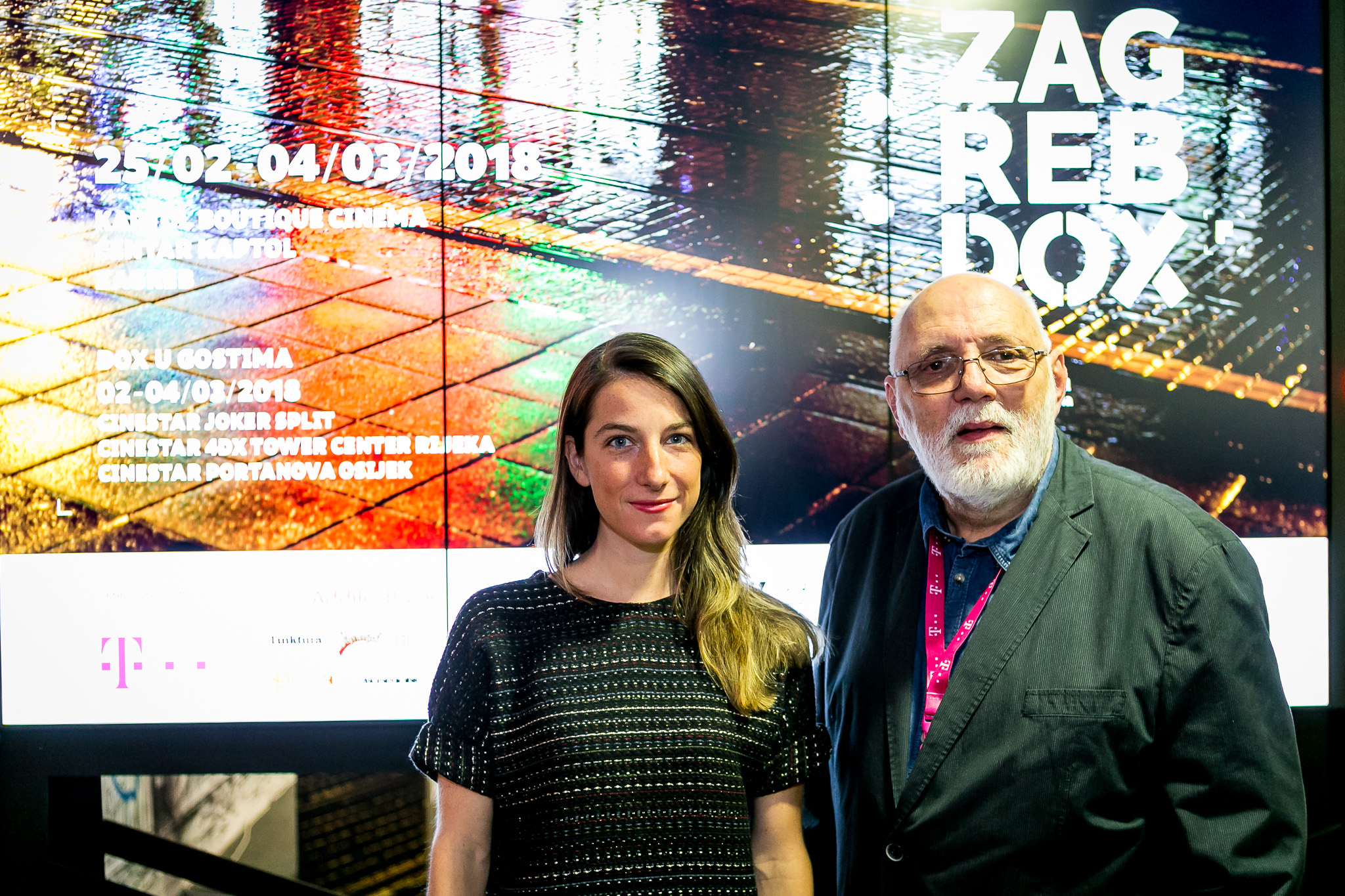 Redateljica Marta Prus i direktor ZagrebDoxa Nenad Puhovski