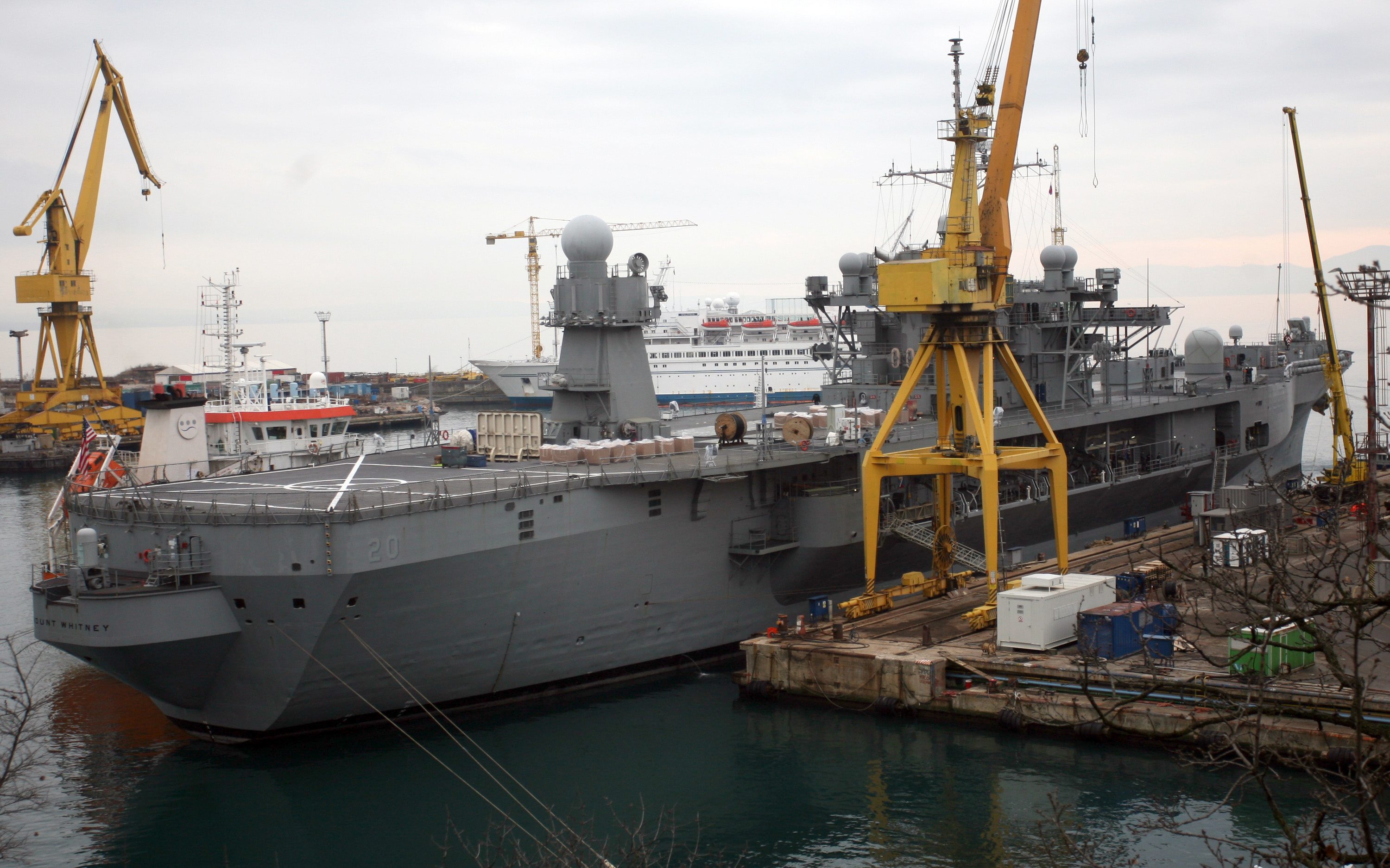 USS Mount Whitney na remontu u brodogradilištu Viktor Lenac