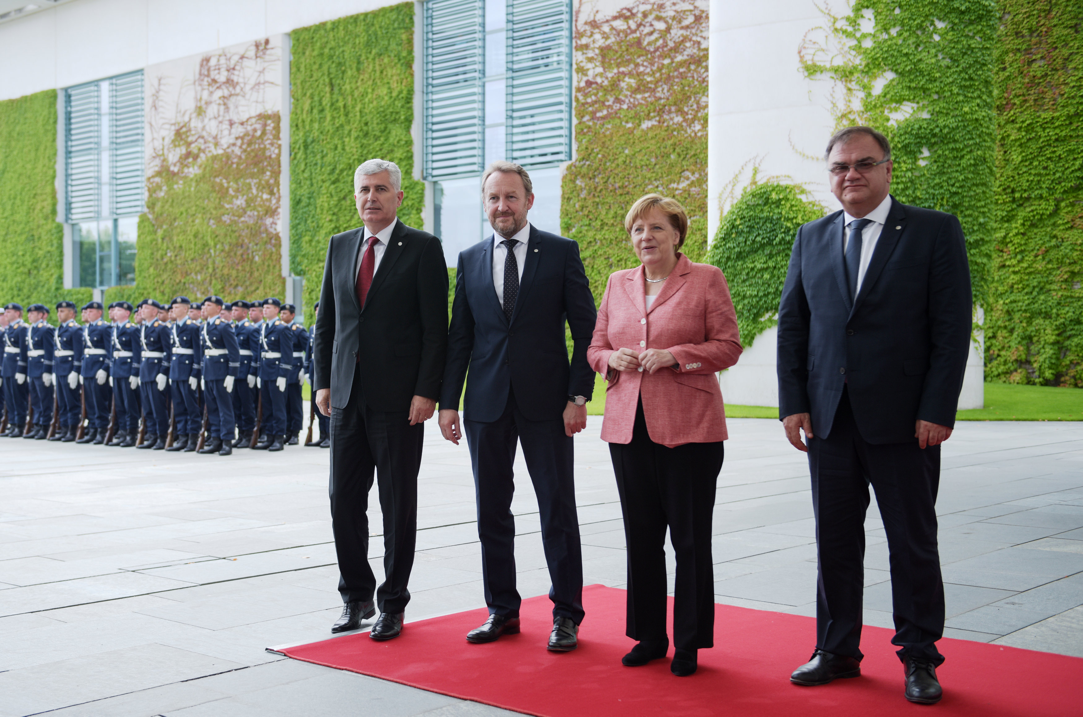 Angela Merkel, Dragan Čović, Bakir Izetbegović i Mladen Ivanić