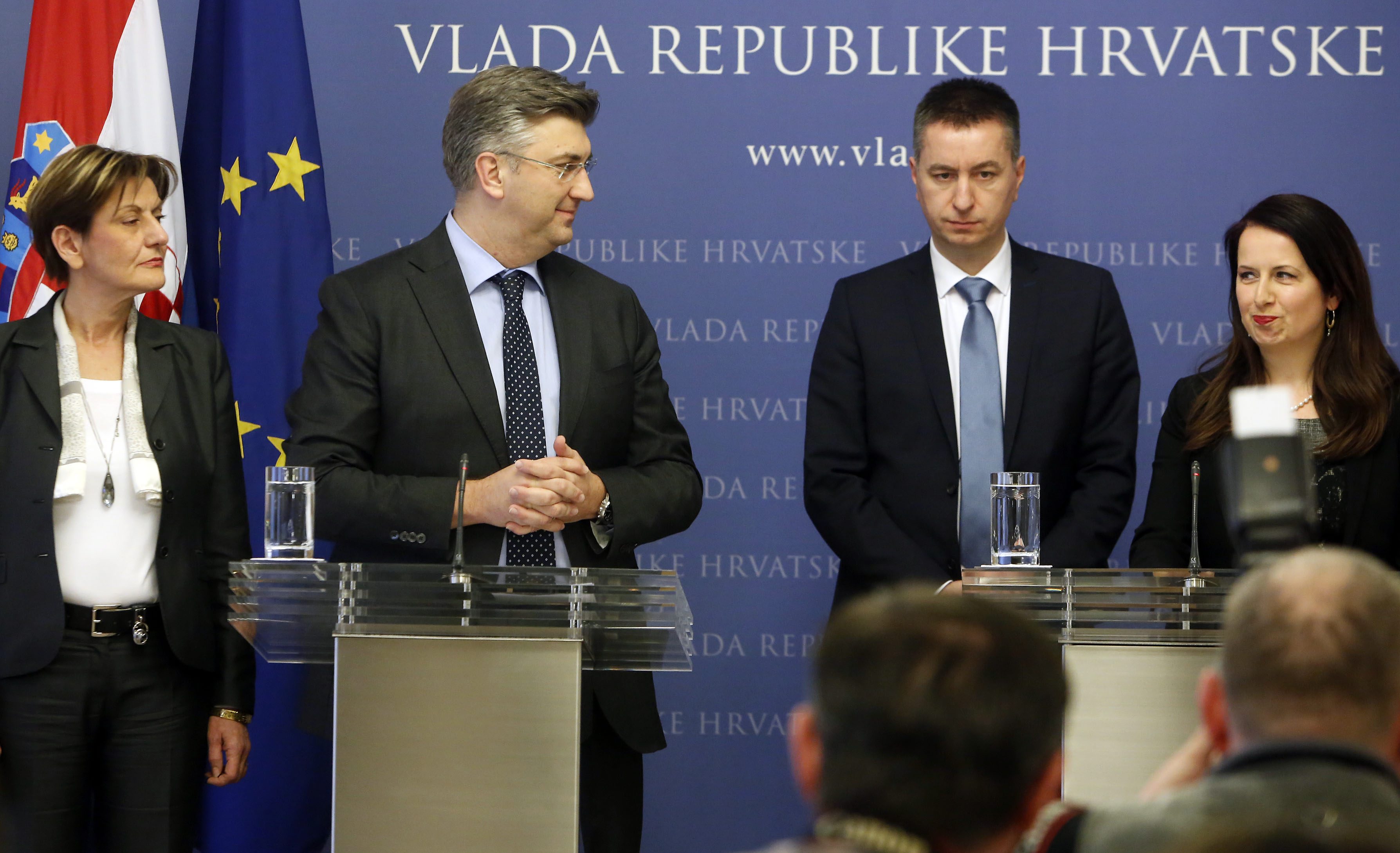 Andrej Plenković,Martina Dalić, Fabris Peruško i Irena Weber