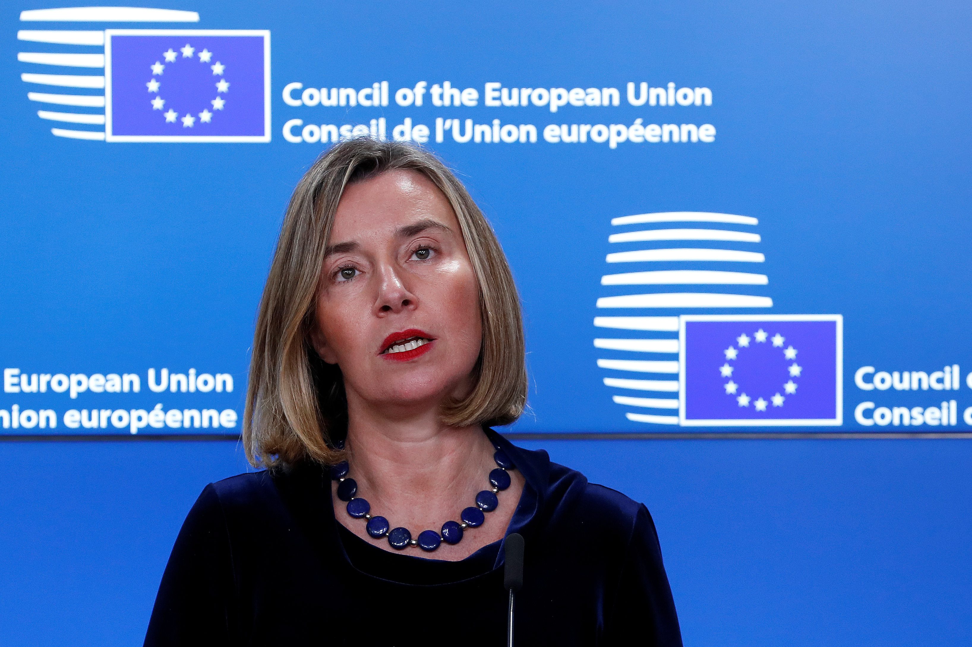 Federica Mogherini na konferenciji za novinare