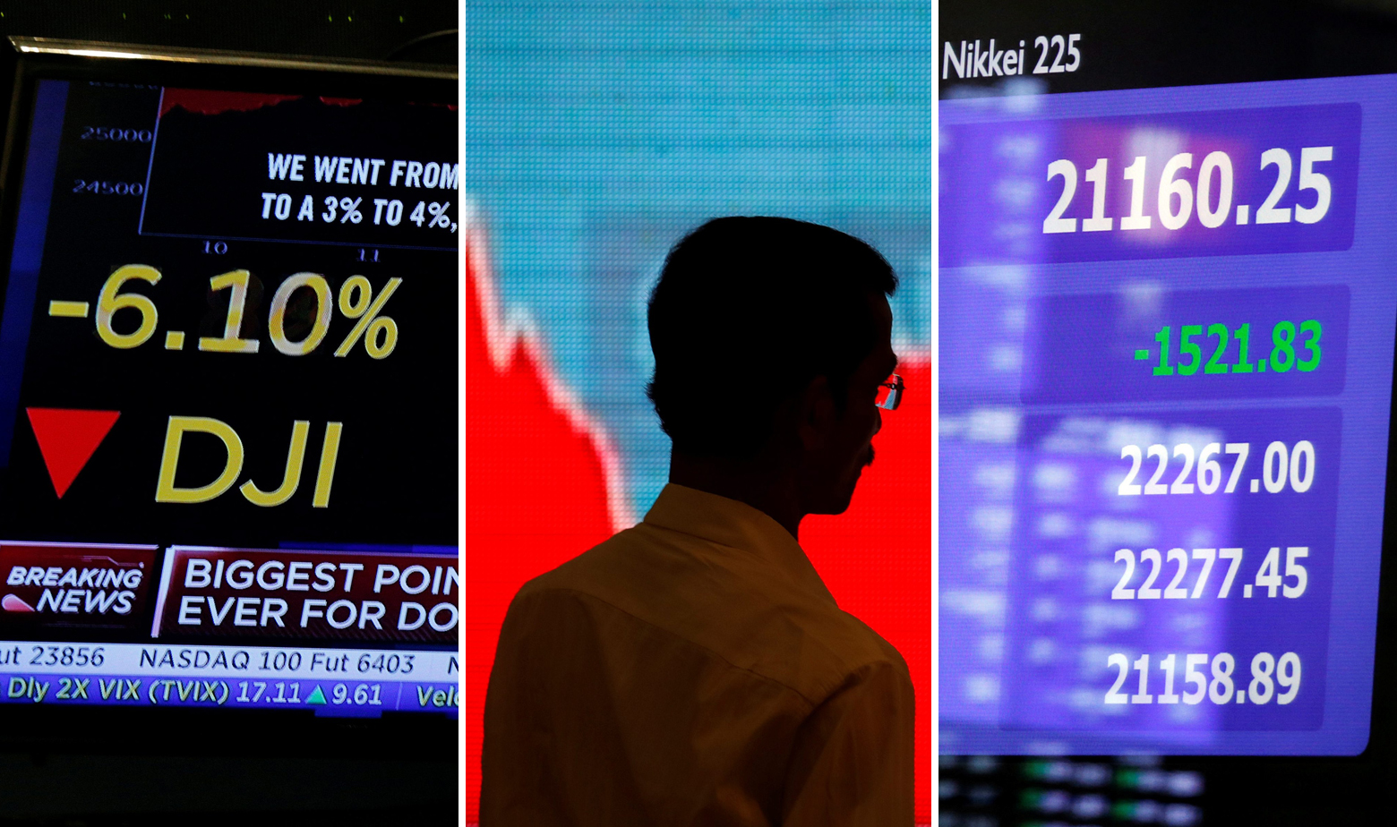 Krah burzi diljem svijeta