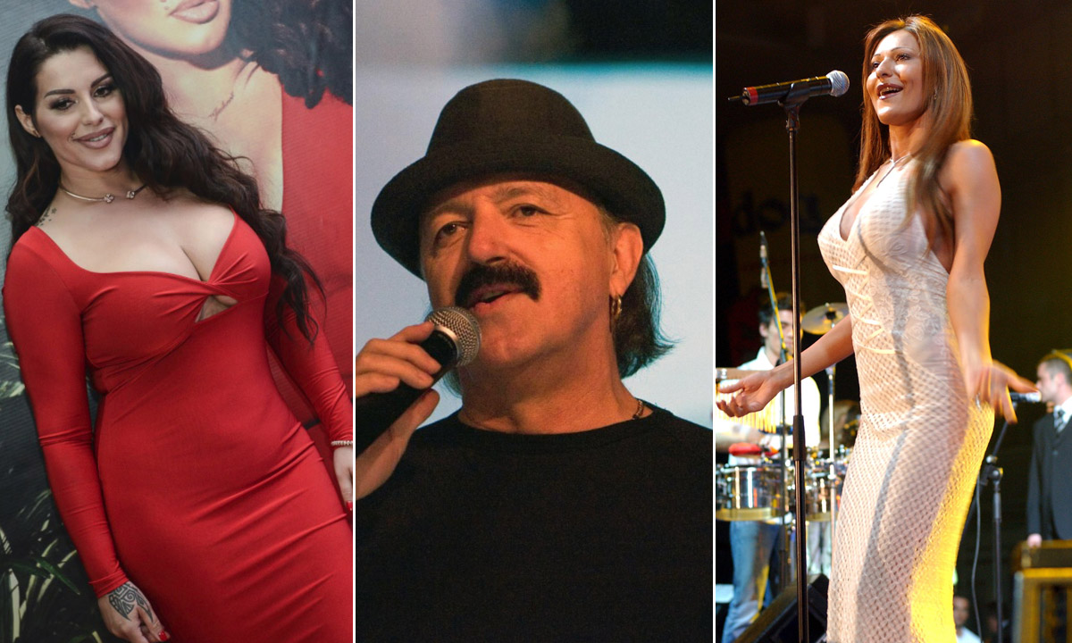 S lijeva na desno: Seka Aleksić, Haris Džinović, Svetlana Ražnatović Ceca