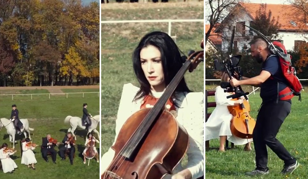 Atmosfera sa snimanja spota za 'Malu slavonsku rapsodiju'