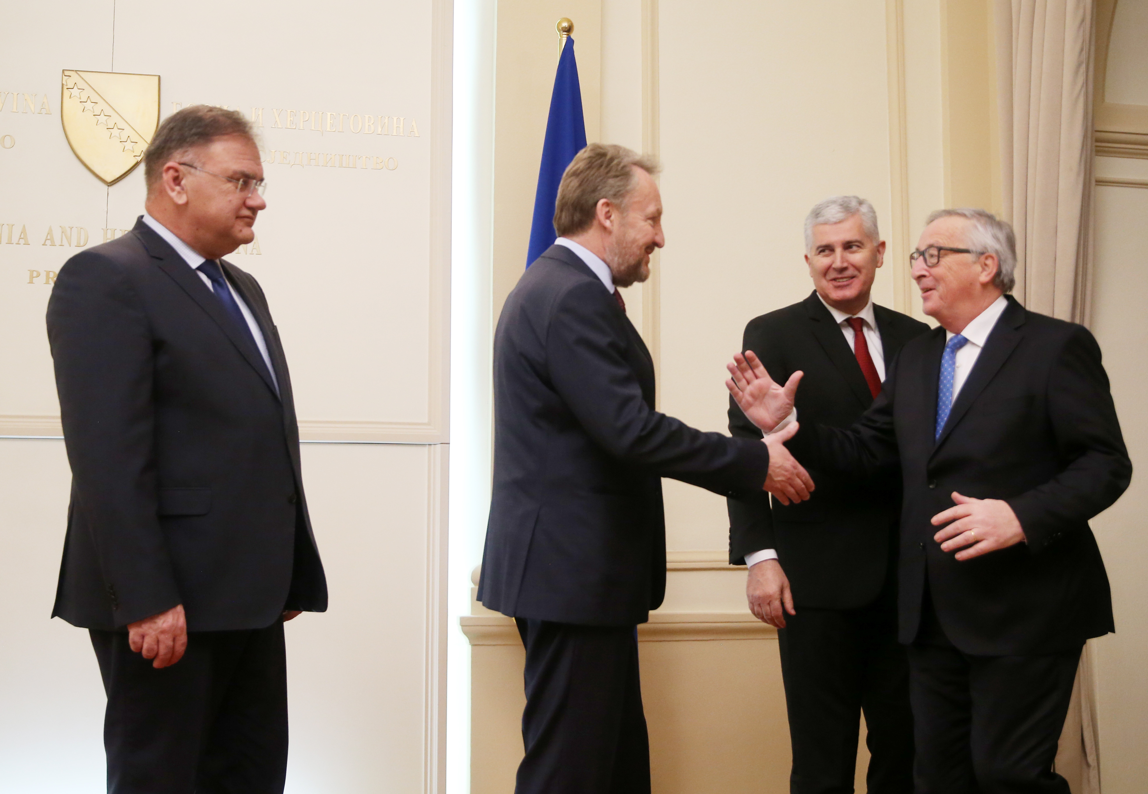 Bakir Izetbegović, Dragan Čović i Jean-Claude Juncker