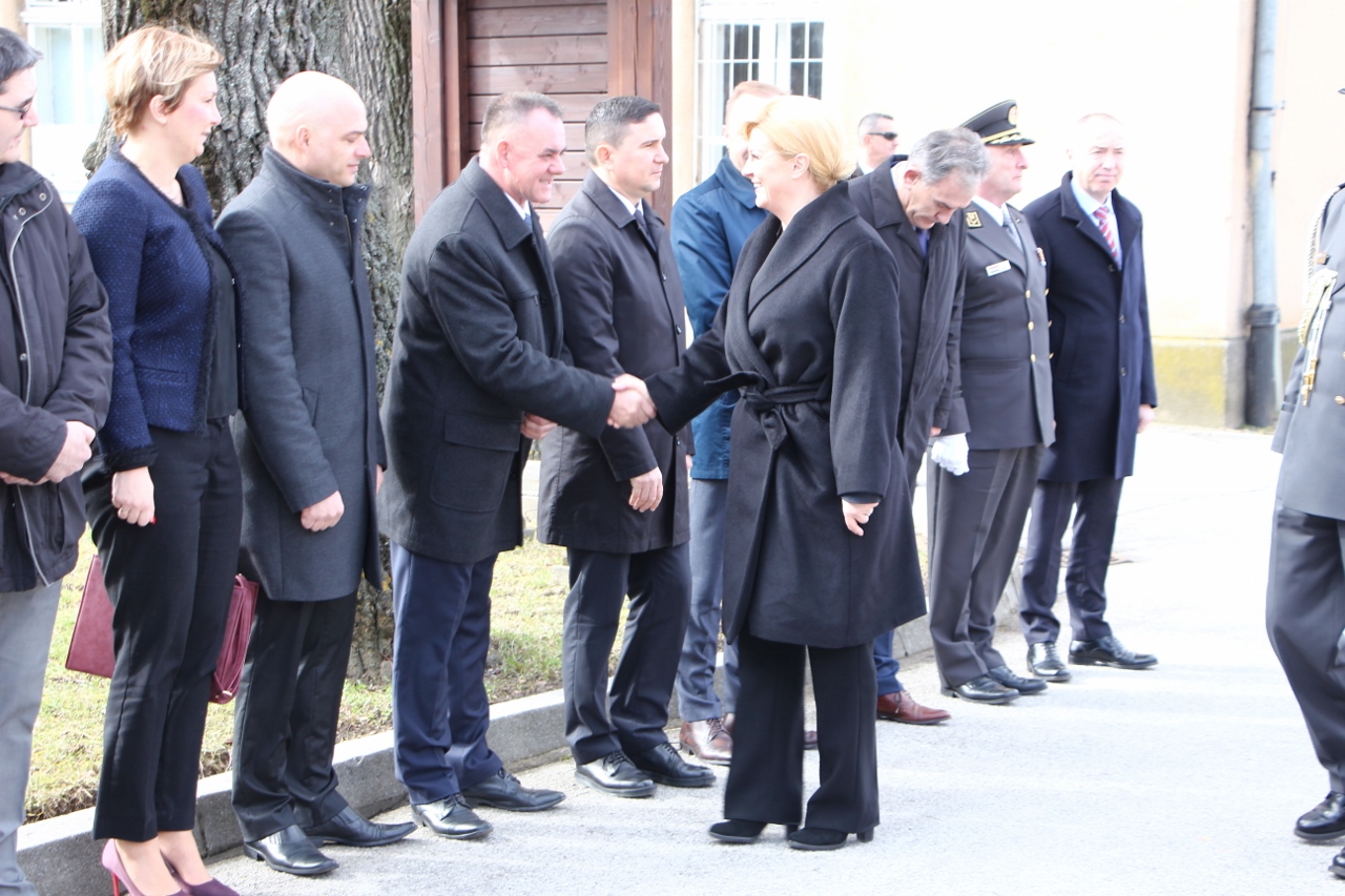 HDZ-ov požeško-slavonski župan Alojz Tomašević i predsjednica Kolinda Grabar-Kitarović