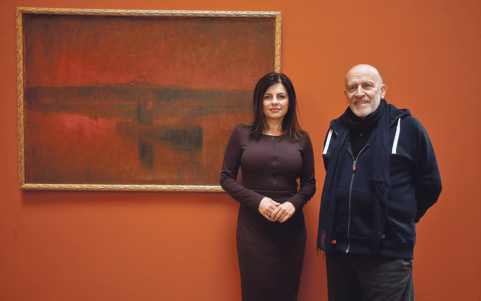 Ravnateljica Umjetničkog paviljona Jasminka Poklečki Stošić i povjesničar umjetnosti Igor Zidić