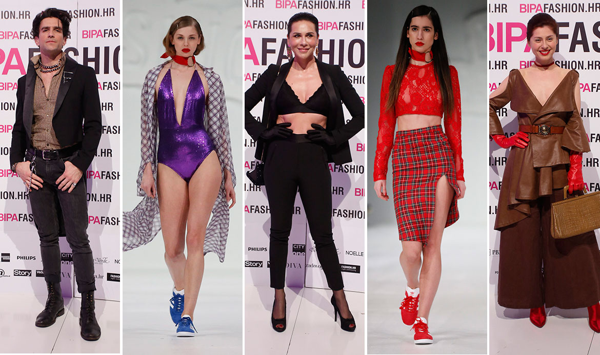 Miran Kurspahić (1), Borna Kotromanić (3), Judita Franković (5), modeli na reviji (2 i 4)