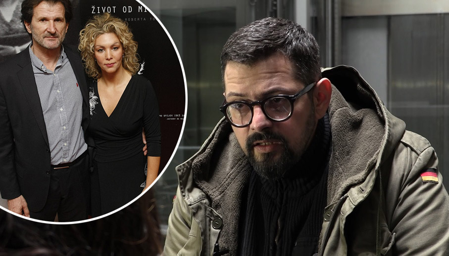 Roditelji Nore Šitum, Đana Atanasovska i Ivica Šitum (u krugu) i novinar Robert Zuber 