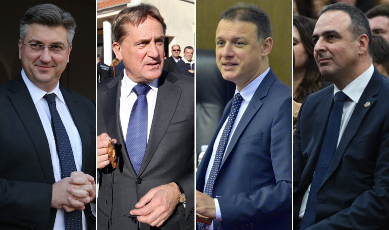 Andrej Plenković, Božidar Kalmeta, Gordan Jandroković, Mario Kapulica