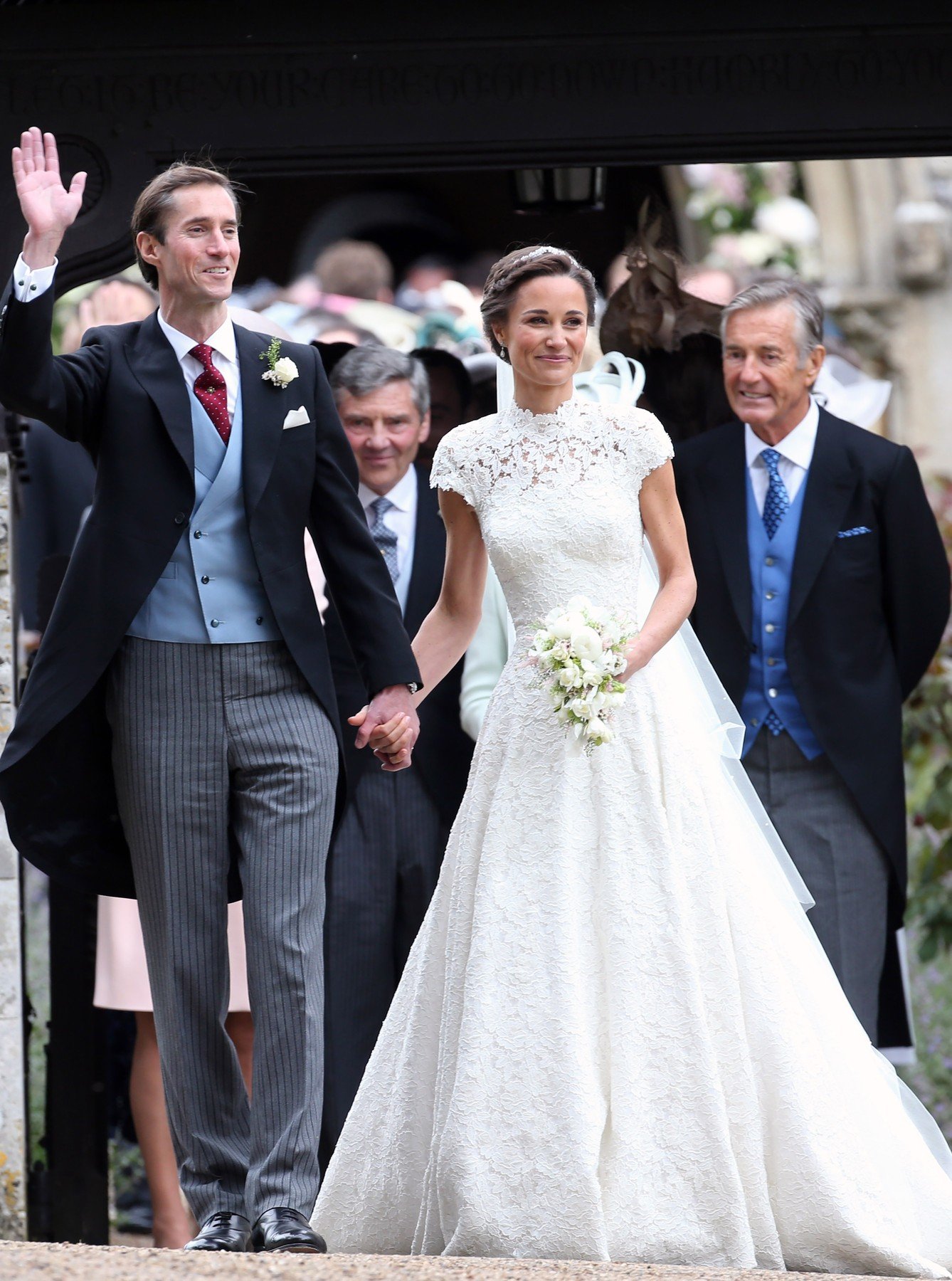 (s lijeva na desno) James Matthews, Pippa Middleton i David Matthews