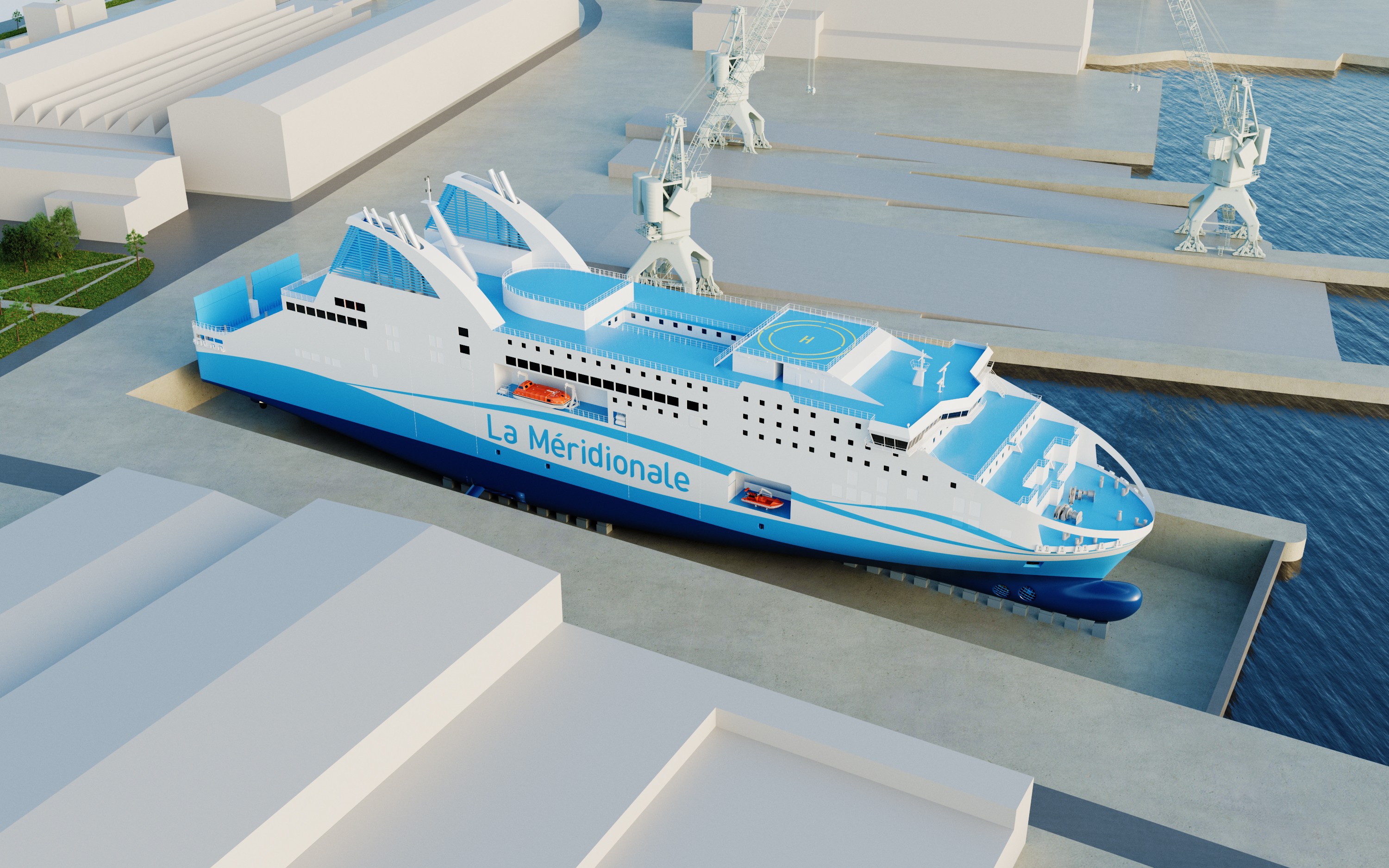 Projekcija suhog doka u brodogradilištu Brodosplit