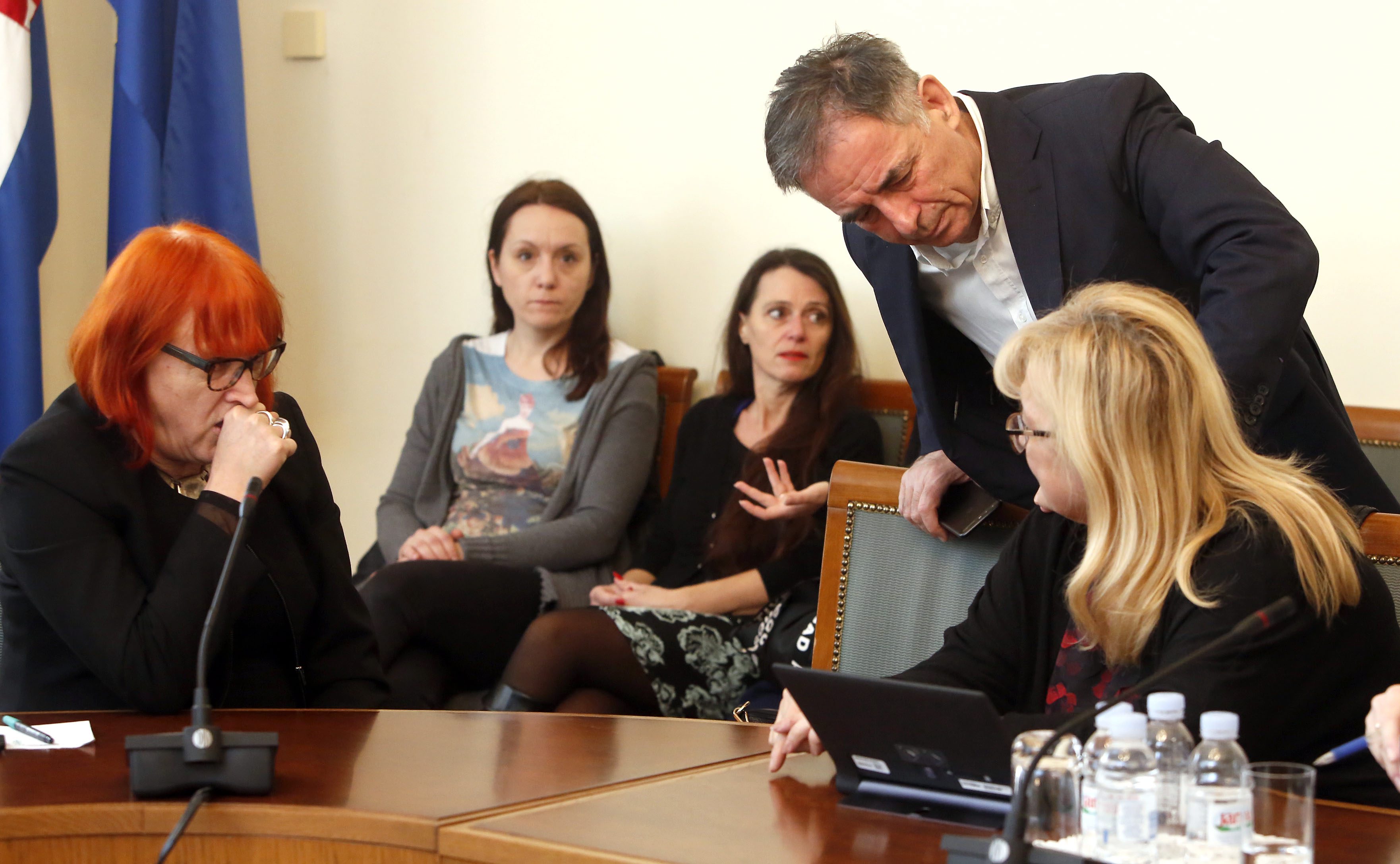 Rada Borić, Ines Strenja Linić i Milorad Pupovac na sjednici Odbora za ljudska prava