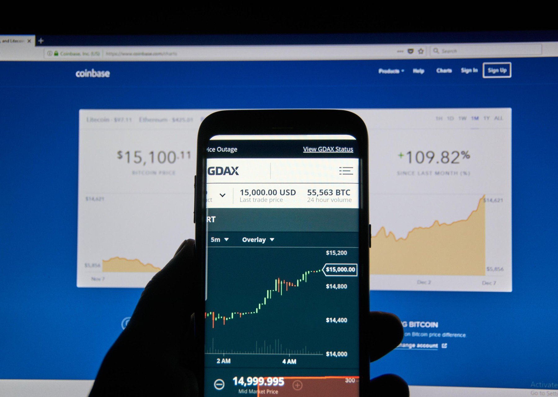 Coinbase aplikacija za Android