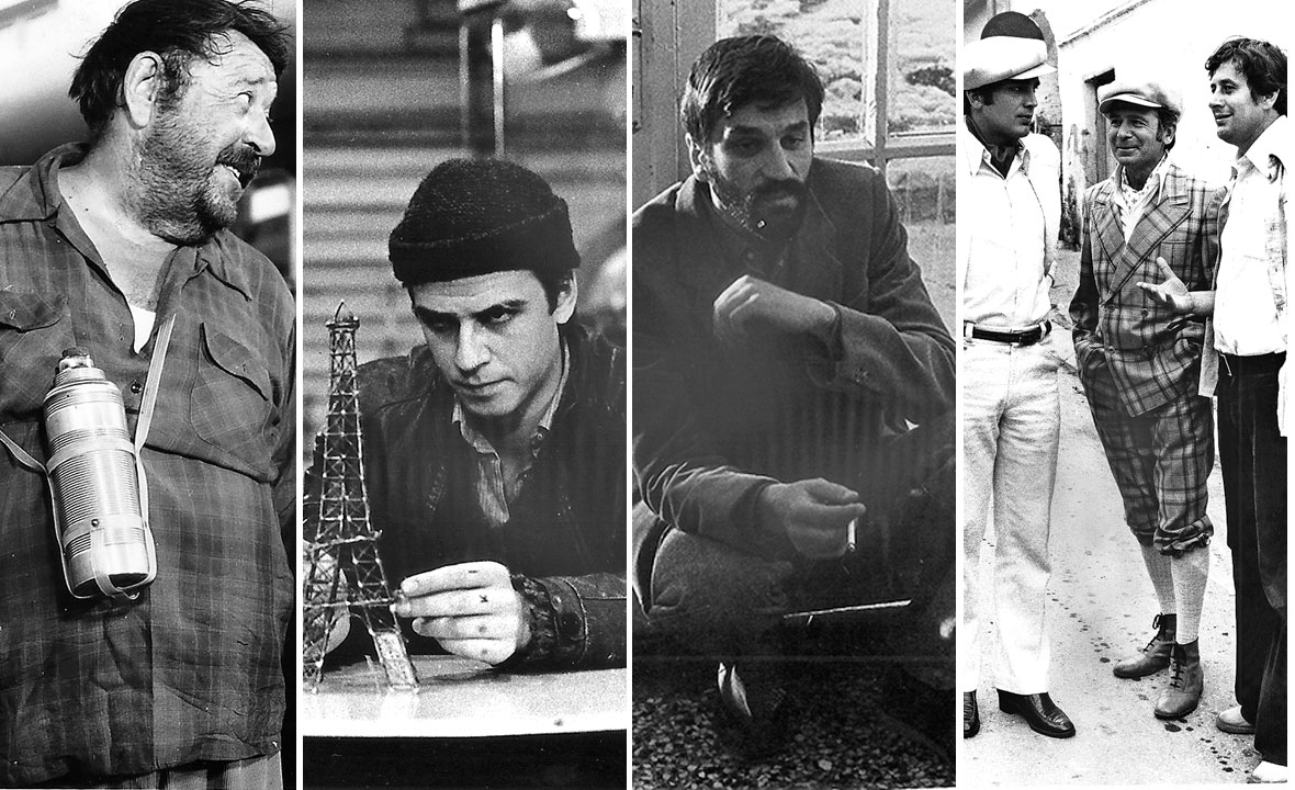 S lijeva na desno: Pavle Vuisić u 'Kamiondžijama', Žarko Laušević u 'Sivom domu', Dragan Nikolić u 'Sivom domu', glumci u seriji 'Više od igre' (sasvim desno)