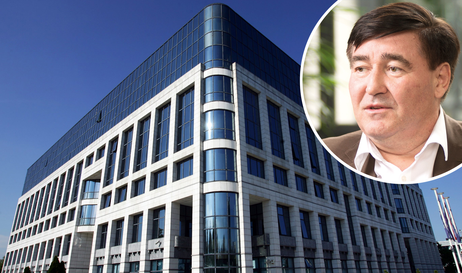 Sandor Fasimon, u pozadini zgrada Ine