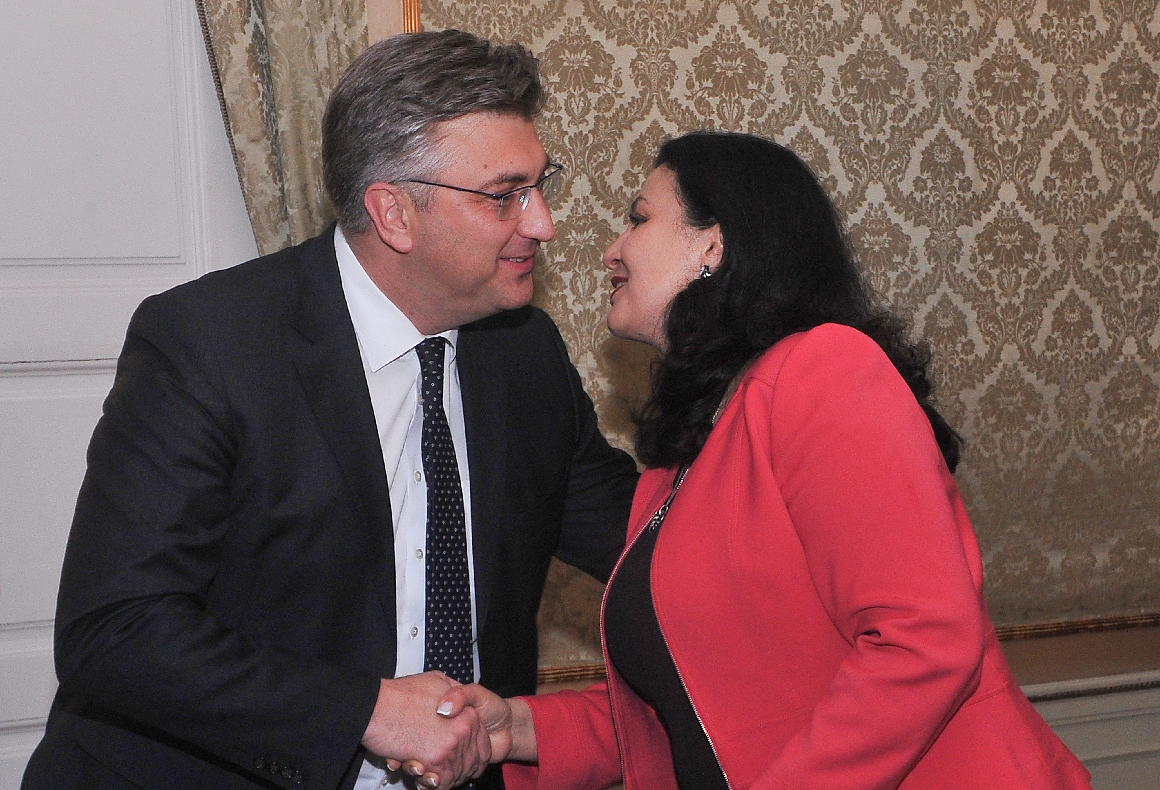 Predsjednik Vlade Andrej Plenković sastao se s potpredsjednicom Vlade Ukrajine za europske i euroatlantske integracije Ivannom Klympush Tsintsadze 