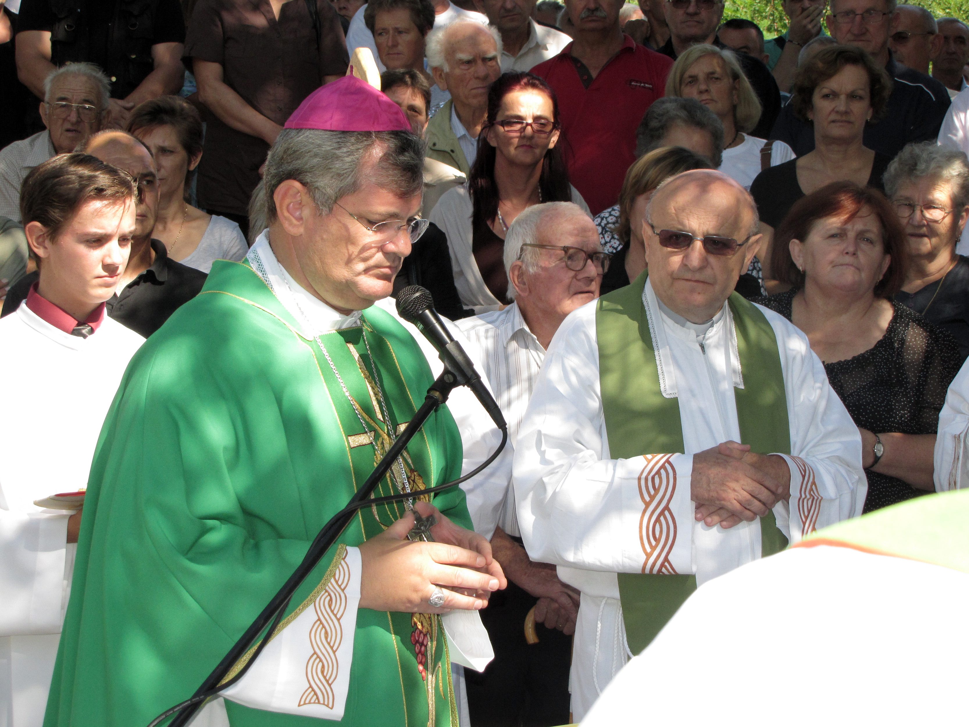 Marko Cvitkušić na misi u Zrinu (Arhiva, 2012.)