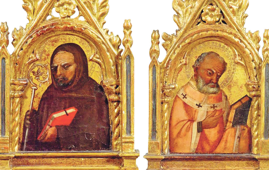 Slike “Sveti Nikola” i “Svetac s biskupskim štapom”, oko 1430. godine