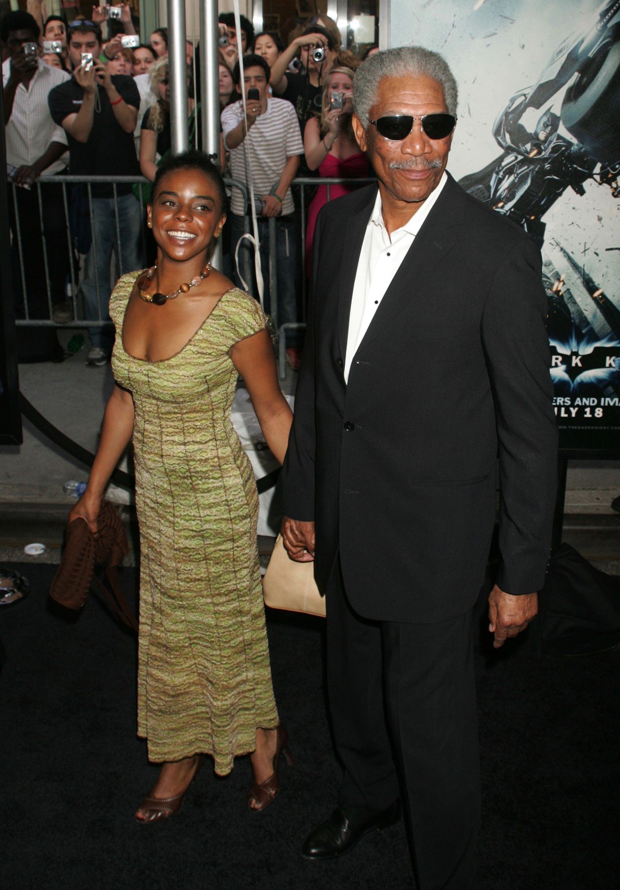 Edena Hines s djedom Morganom Freemanom 2008.