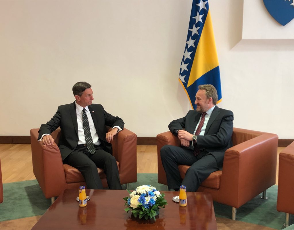 Borut Pahor s Bakirom Izetbegovićem