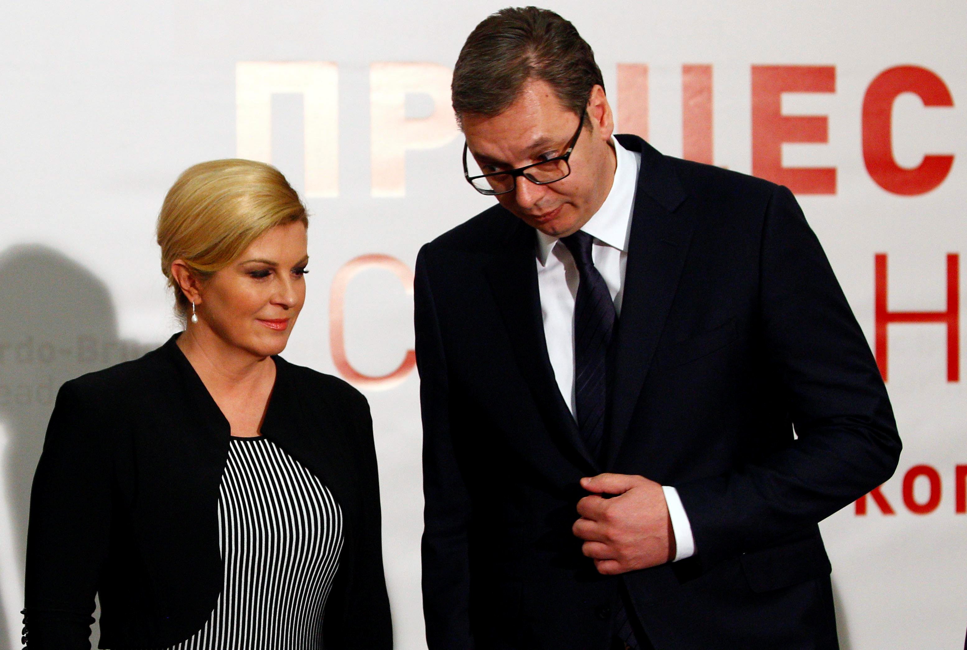 Kolinda Grabar Kitarović i Aleksandar Vučić